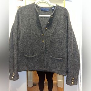 Karen Scott Wool Cardigan